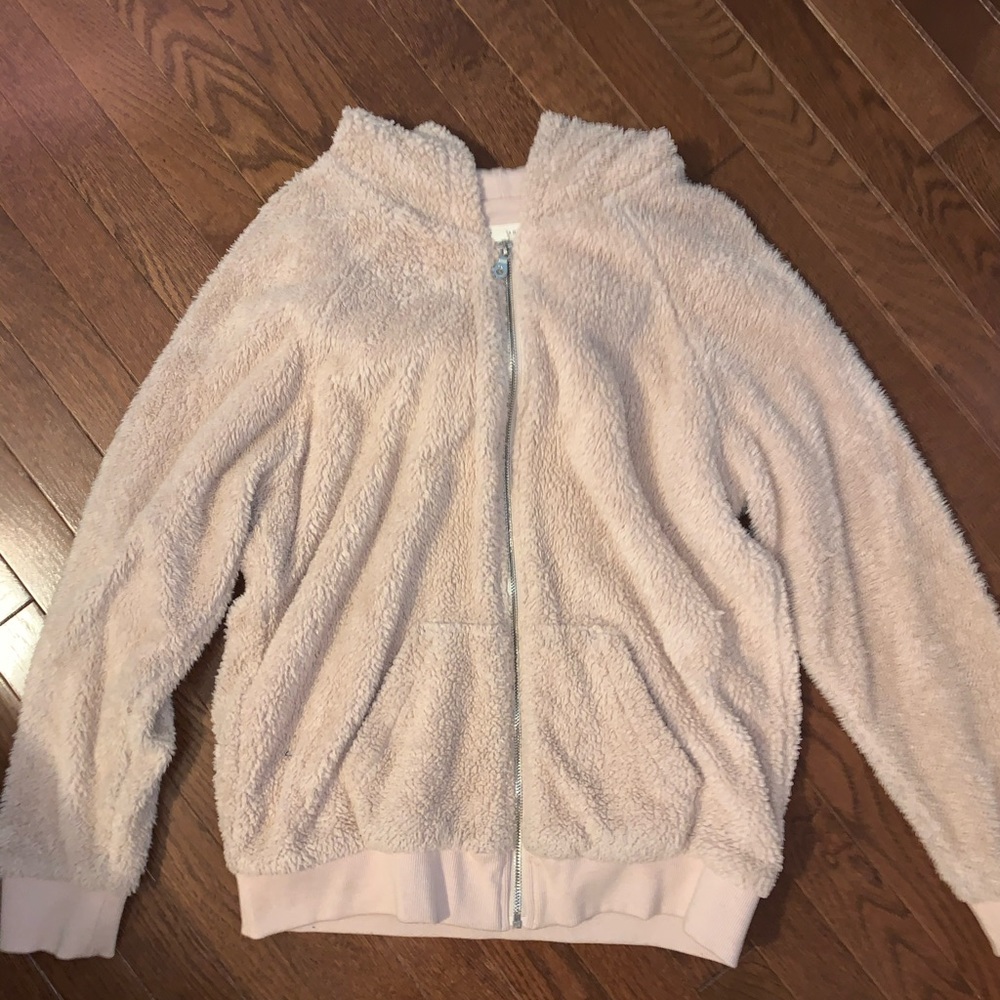 fluffy L.A. Hearts jacket
